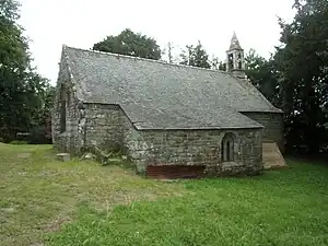 La chapelle Saint-Méen (côté nord).