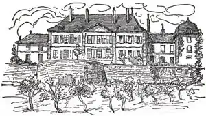 Le Château de Vullierens sous sa forme actuelle.