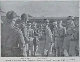 Le colonel Huygé et le général Degoutte.