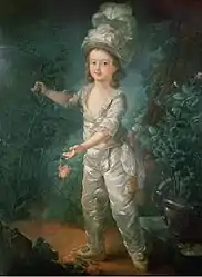Louis-Joseph-Xavier François, dauphin de France, frère aîné de Louis-Charles vers 1787-1788, attribué à Dagoty.