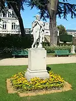 Copie du faune par des élèves de Rennes, parc du Thabor.