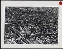 Le fort de Montluc vu du ciel dans les années 1950
