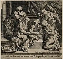 Le mariage mystique de sainte Catherine de Sienne par Jean Appier, 1609.