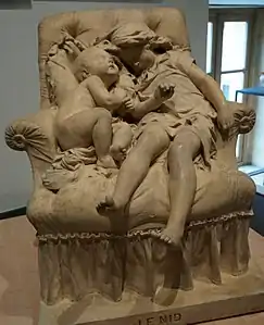 Le Nid (1880), plâtre, Charleville-Mézières, musée de l'Ardenne.