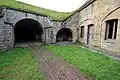 Le tunnel de l'entrée du fort.