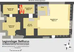 Plan détail des bains.