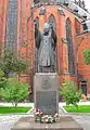 La statue du pape Jean-Paul II.