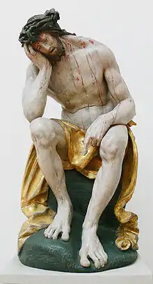 Hans Leinberger, Christ de pitié, c. 1525, 75 cm.,Bode-Museum, Berlin.