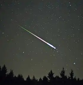 Léonide durant le pic de 2009.