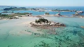 Vue sur les îles de Buguélès
