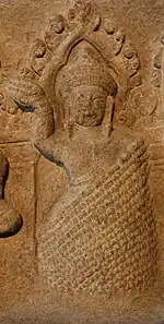 Rahu (démon de l'éclipse) dans un tourbillon de nuages