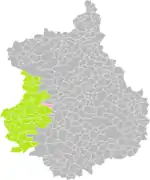 Les Corvées-les-Yys dans son arrondissement.