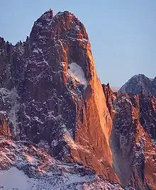 Face nord des Drus et sa « niche ».