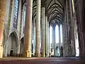 Colonnes du XIIIe siècle de l'église des Jacobins de Toulouse.