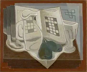 Les Mots croisés, par Juan Gris, 1925.