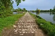 Levée de l'Escargot où circulaient les chevaux.