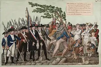 Arbre de la liberté (1790), Paris, musée Carnavalet.