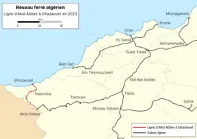 Image illustrative de l’article Ligne de Akid Abbes à Ghazaouet