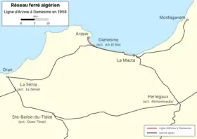Image illustrative de l’article Ligne d'Arzew à Damesme
