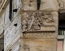 Lille.- Reliefs of Sacrifice of Isaac, 23 Rue Lepelletier