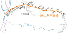 Voir la carte de la ligne.