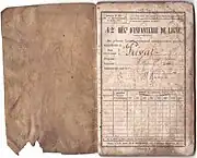 Livret du 42e régiment d'infanterie de ligne, 1870.