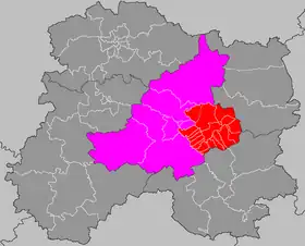 Localisation du canton de Marson