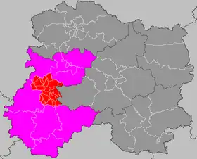 Localisation du canton de Montmort-Lucy