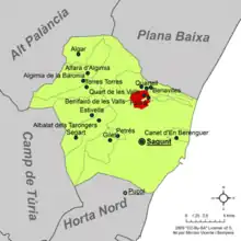 dans la comarque du Camp de Morvedre.