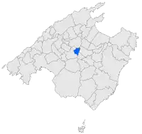 Localisation de Costitxdans l'île de Majorque.