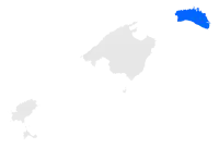 Localisation de l'île de Minorquedans les îles Baléares.