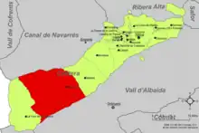 dans la comarque de la Costera.