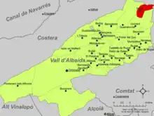 dans la comarque de la Vall d'Albaida.