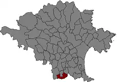 Localisation de Saus, Camallera i Llampaies