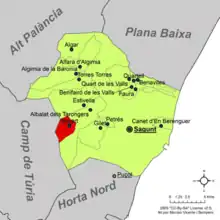 dans la comarque du Camp de Morvedre.