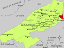 dans la comarque de la Vall d'Albaida.