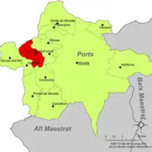 dans la comarque de Ports.