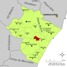 dans la comarque de Plana Baixa.