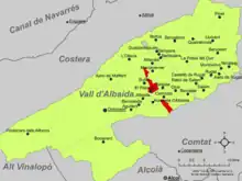 dans la comarque de la Vall d'Albaida.