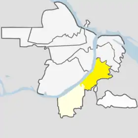 Localisation de Arrondissement de l'Oka