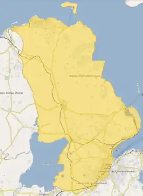(Voir situation sur carte : comté d'Antrim)