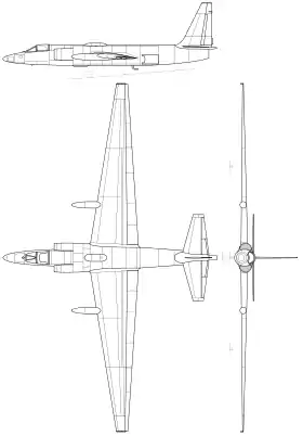 vue en plan de l’avion