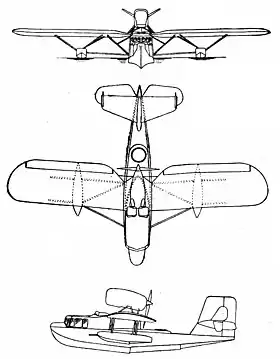 vue en plan de l’avion