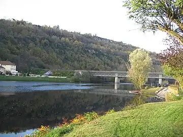 Le Lot à Capdenac-Gare en novembre 2012.