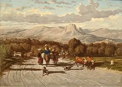 La route d'Antibes à Nice, musée des beaux-arts de Marseille.