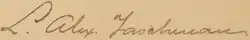 Signature de Louis-Alexandre Taschereau