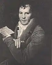 Portrait de Louis-Luc Loiseau de Persuis, Salon de 1808, bibliothèque-musée de l'Opéra (reproduction en noir et blanc).