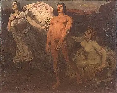 Hercule entre le Vice et la Vertu, 1899, Paris, École nationale supérieure des beaux-arts.