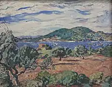 La baie d'Anthéor par Louis Valtat, vers 1906.