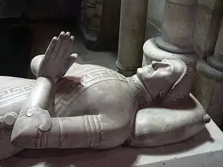 Gisant de Louis de Sancerre dans la basilique Saint-Denis.